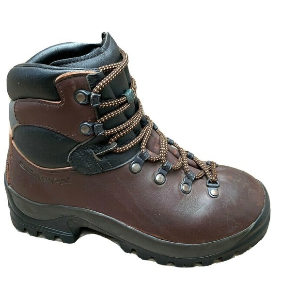 Mid Hiking Mountaineering Boots Brown 